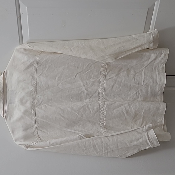 Michael Stars Women's white long sleeves Drawstring Large used great condition. - Picture 6 of 8